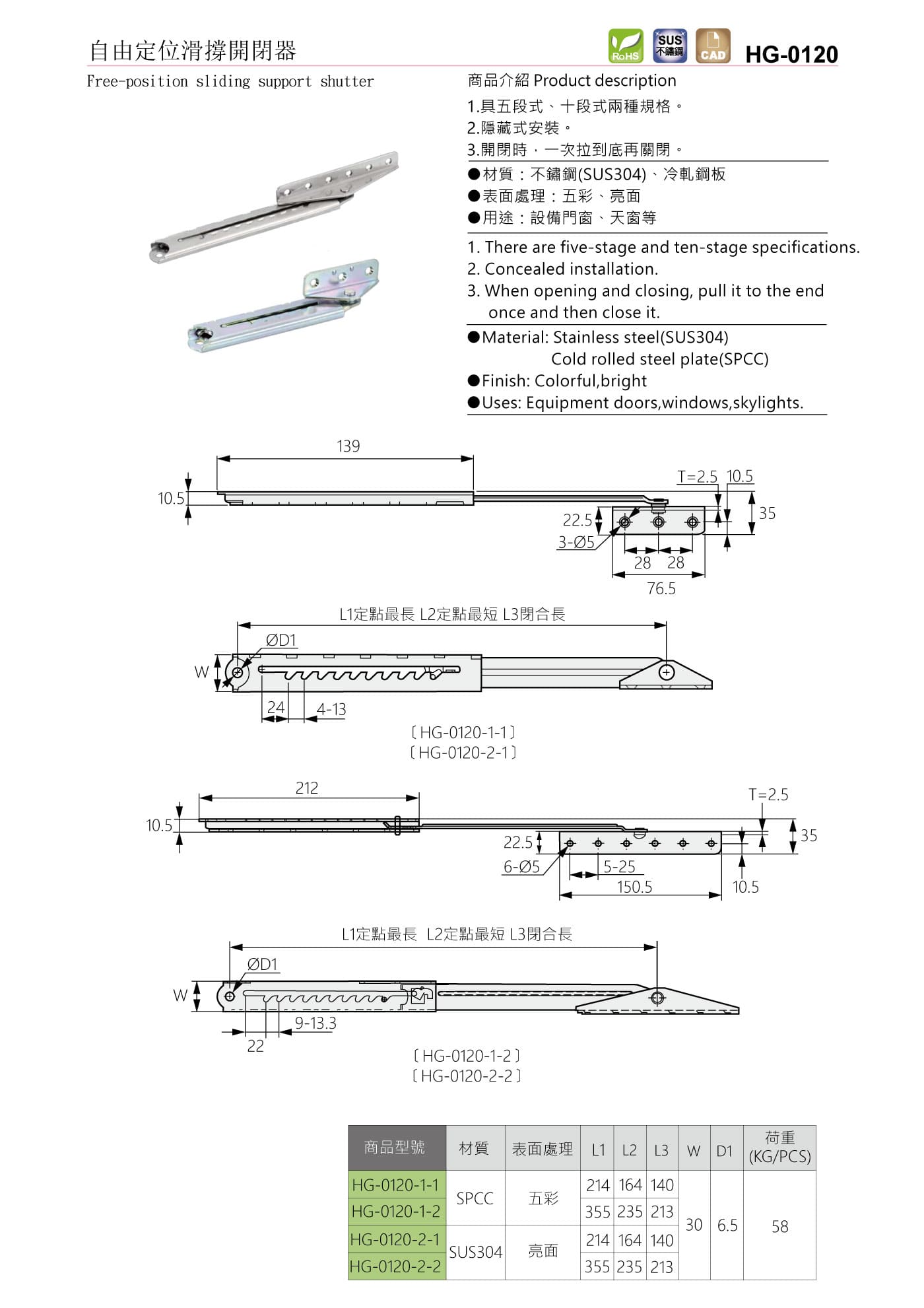 HG-0120 支撐器