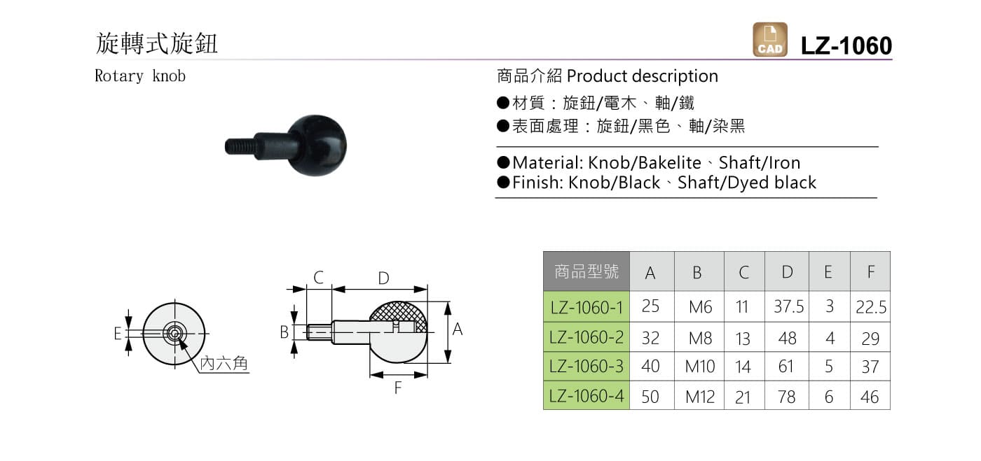 LZ-1060 旋轉式旋鈕